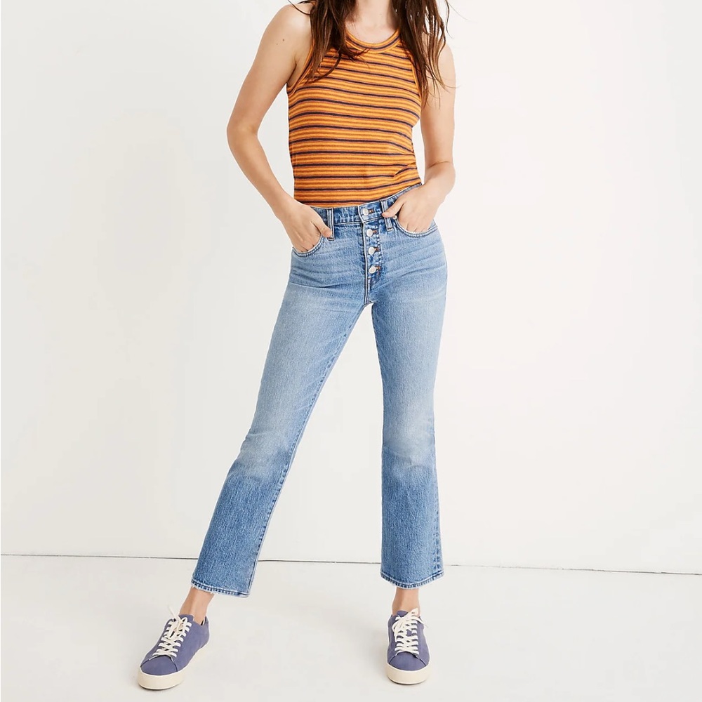 Madewell Cali Demi Boot Dory Wash Jeans